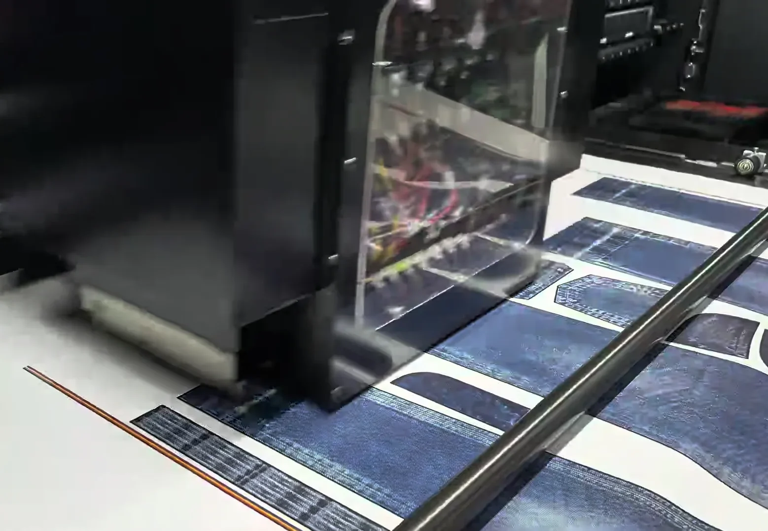 Waterless pigment printing in a fast-fashion apparel workflow