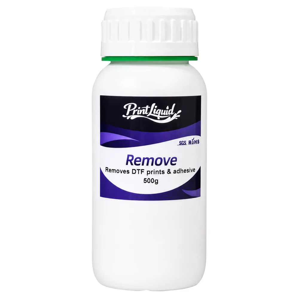 White 500 g Print Liquid Remove bottle with a screw cap and green seal ring