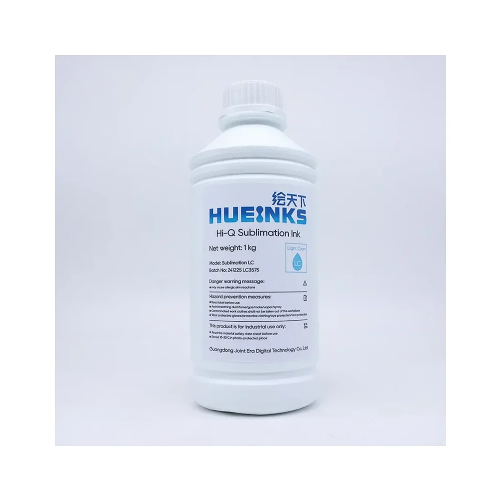 A 1 kg bottle of Hi-Q sublimation ink