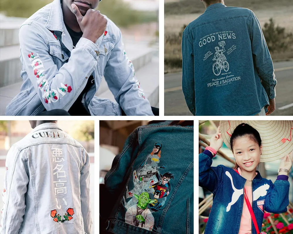 Mezclilla, Chaquetas y prendas estructuradas
