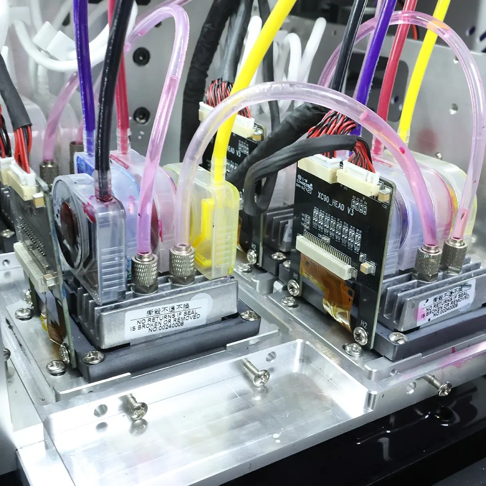 Impresora DTG HY-4050, Arquitectura de impresión con 2 cabezales