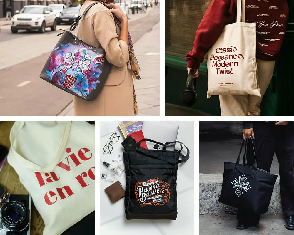 Bolsas de tela y bolsos, Artículos de lona y algodón