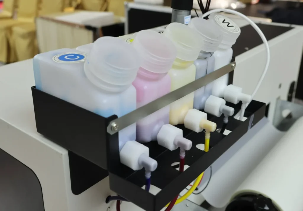 Impresora DTF de escritorio HY-401 de 30 cm, Agitación y circulación automáticas de tinta blanca · mantenimiento inteligente
