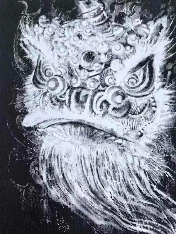 Muestra de acabado de impresión DTF: Manchas