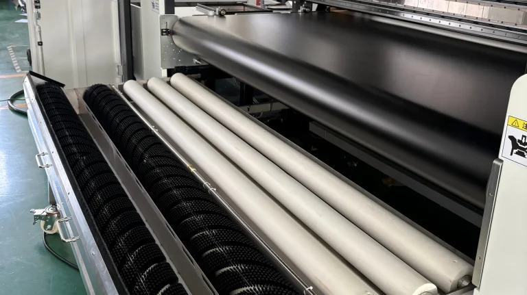 Sistema de lavado de cinta con 3 unidades interconectadas en una impresora textil HY-Series