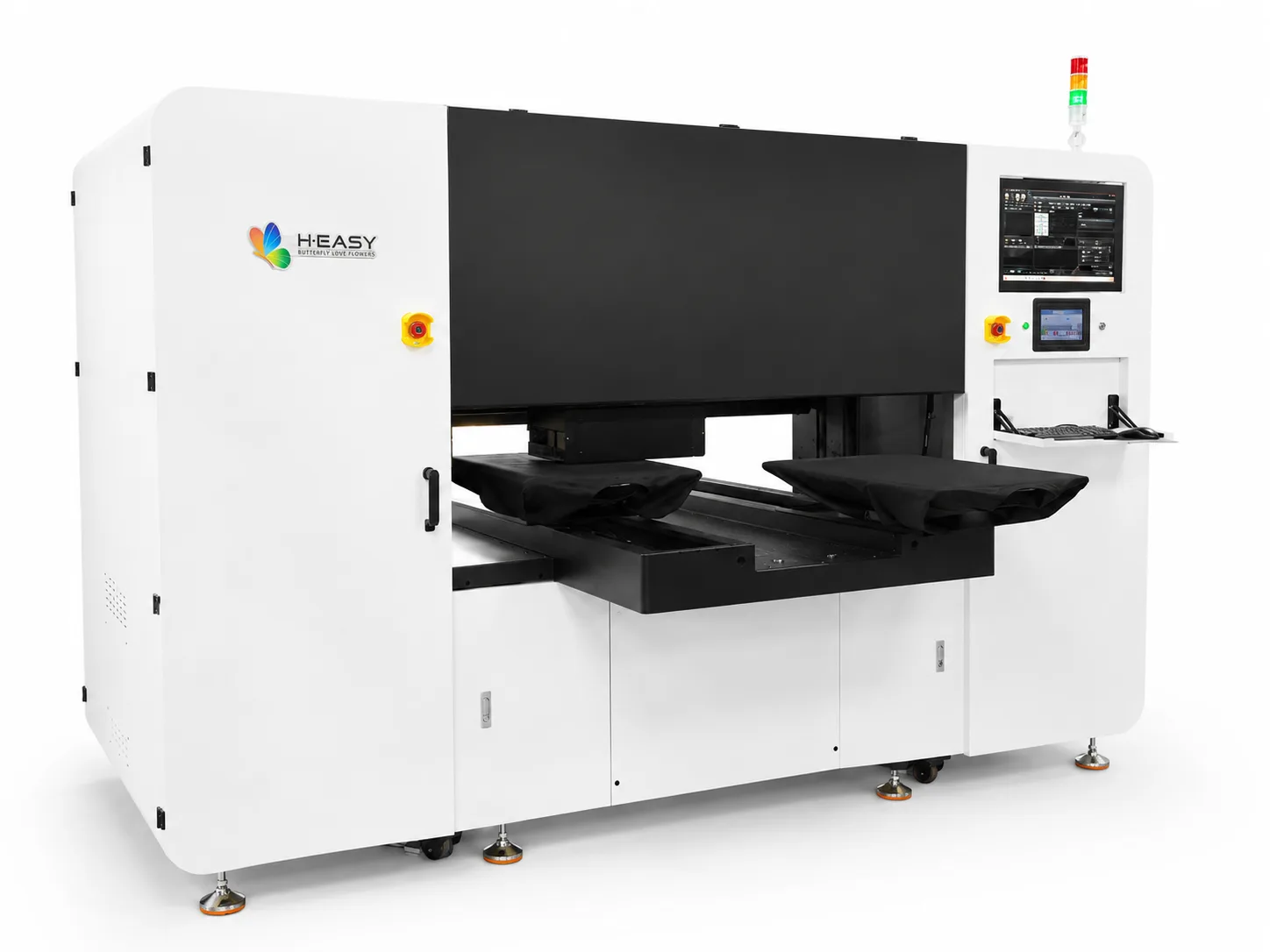 HY 2D DTG dual-station printer family exterior