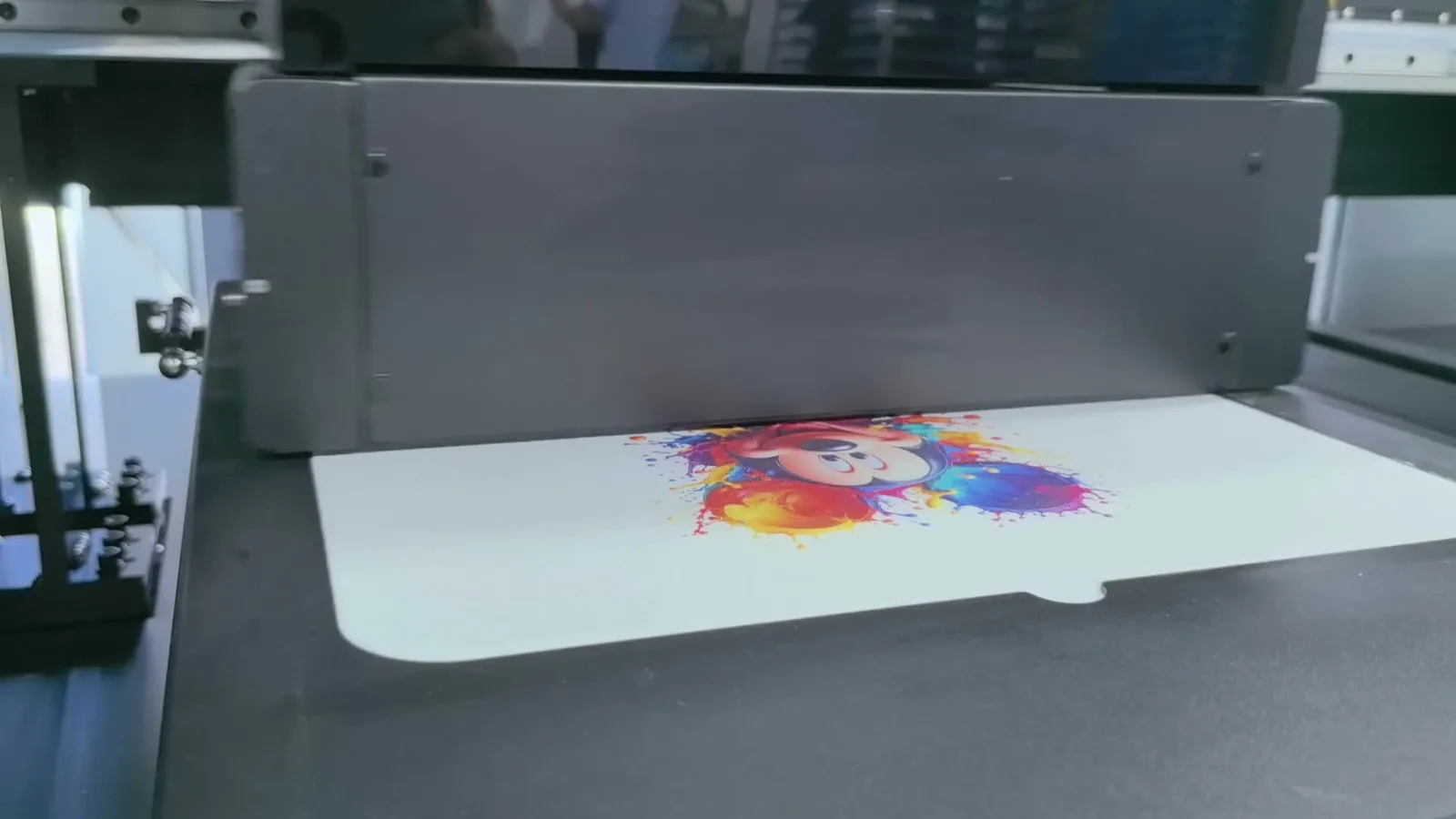 Reactive color image printing on a light cotton garment