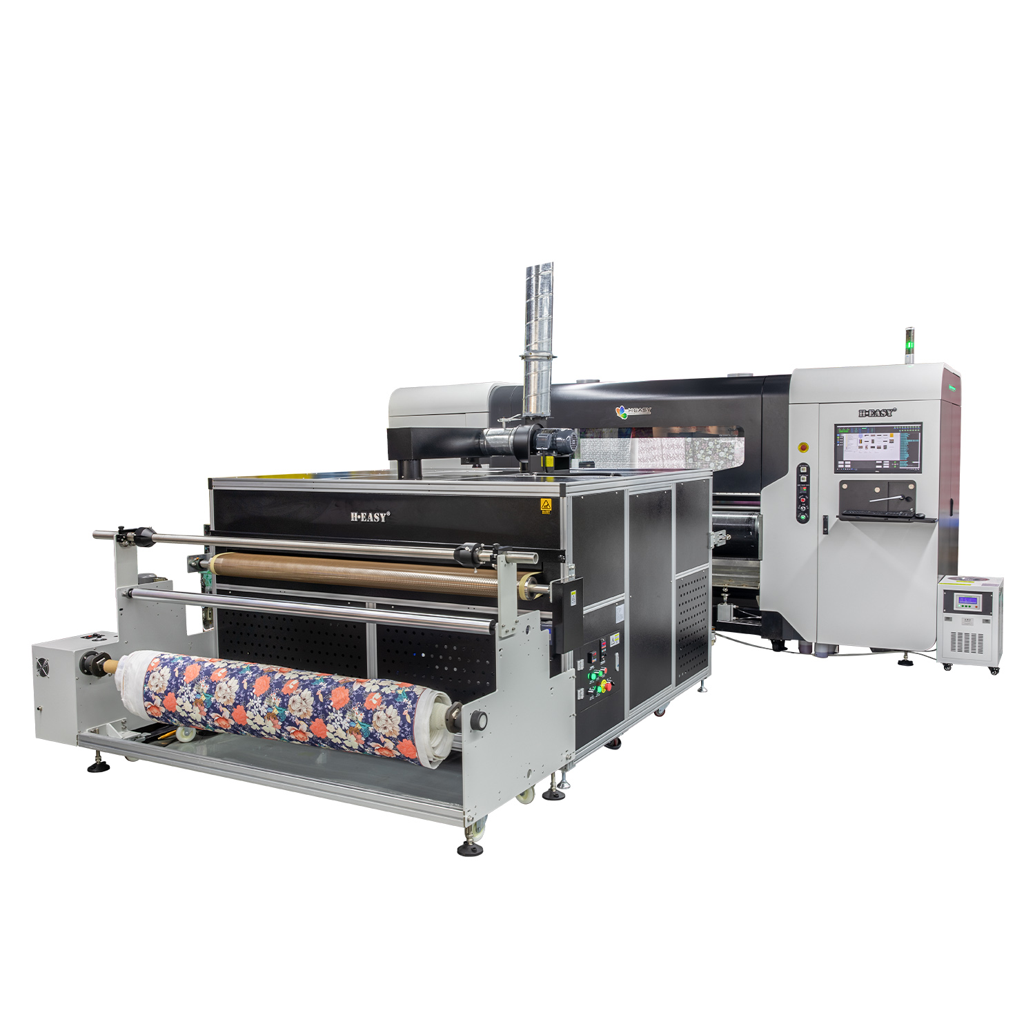 Printing equipment on a white background