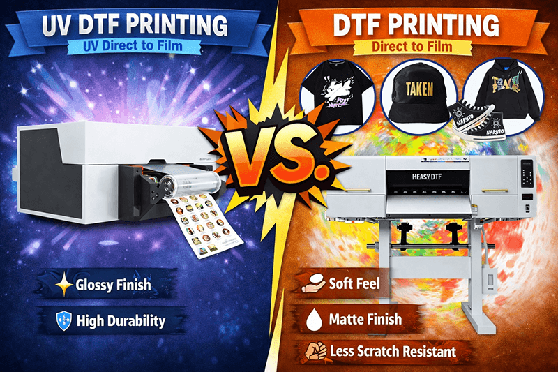 UV DTF vs. DTF Printing: A Comprehensive Comparison