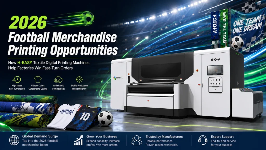 2026 World Cup Merchandise Boom: How H·EASY Textile Digital Printing Machines Help Factories Win Fast-Turn Orders